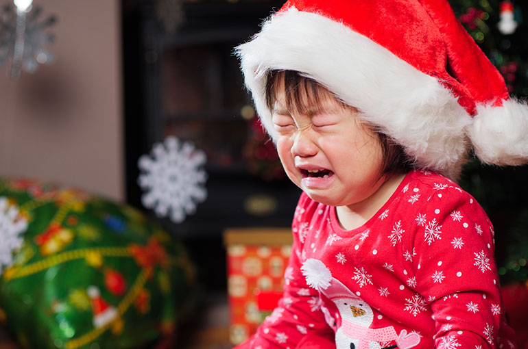 Little girl crying